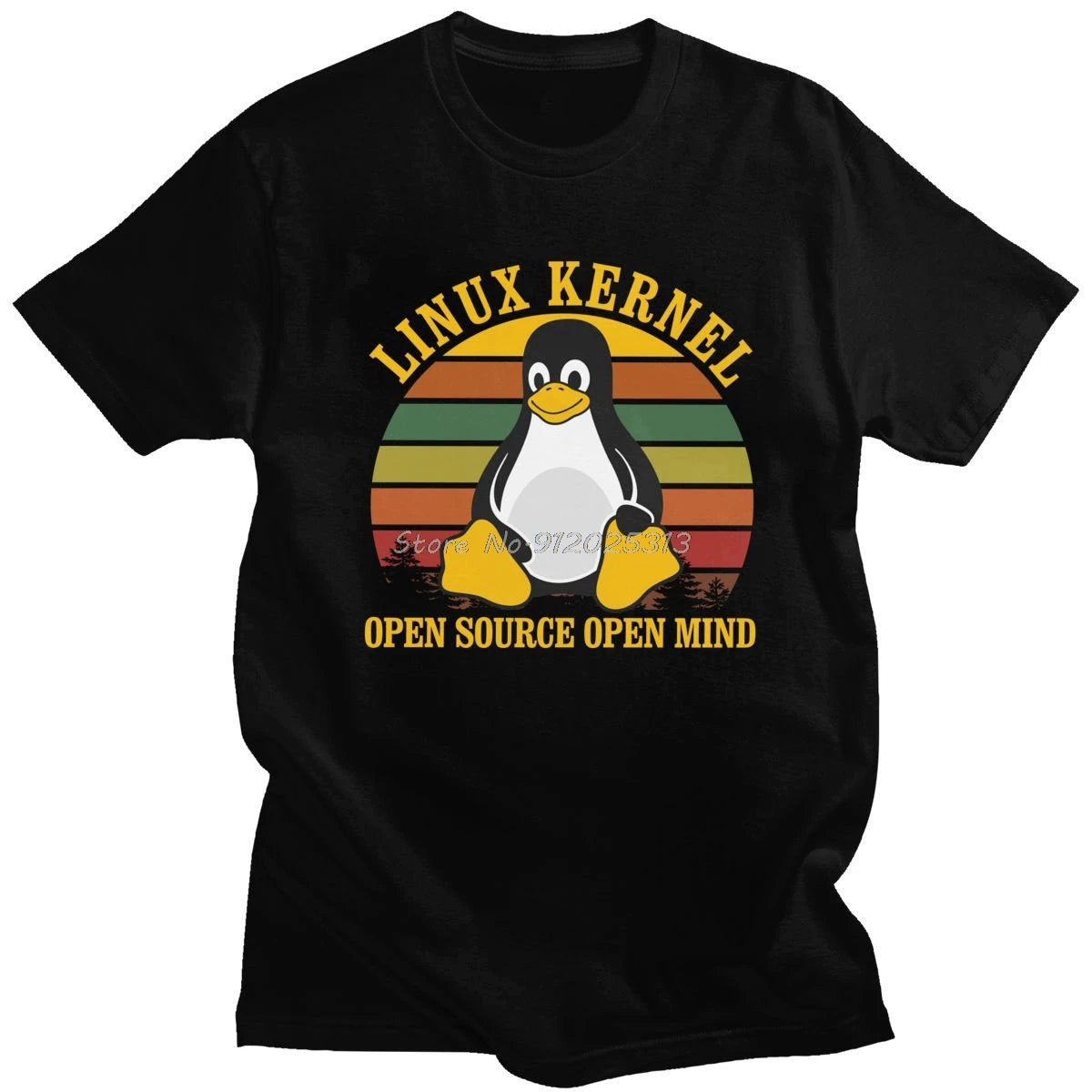 Funny Retro Linux T Shirt Cotton Programmer Tee