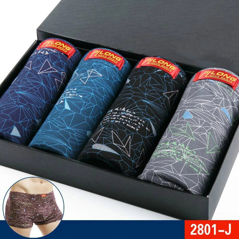 Men's Printed Modal Spandex Boxer Shorts