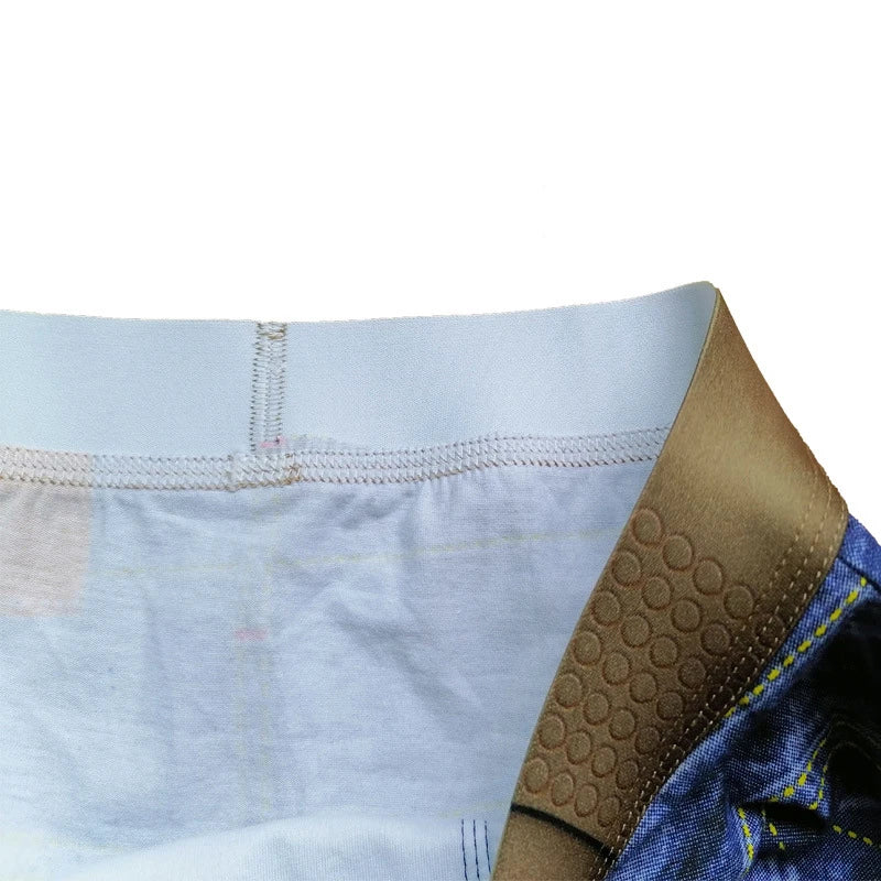 Men's Denim Boxer Shorts by NURRASA