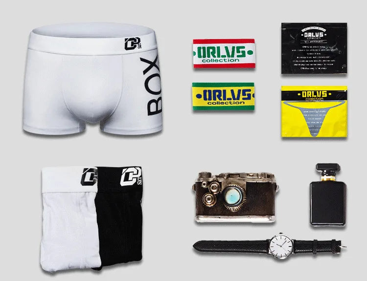 Men's Boxer Shorts by ORLVS in Cotton Spandex