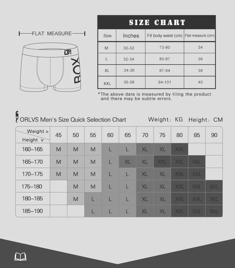 Men's Boxer Shorts by ORLVS in Cotton Spandex