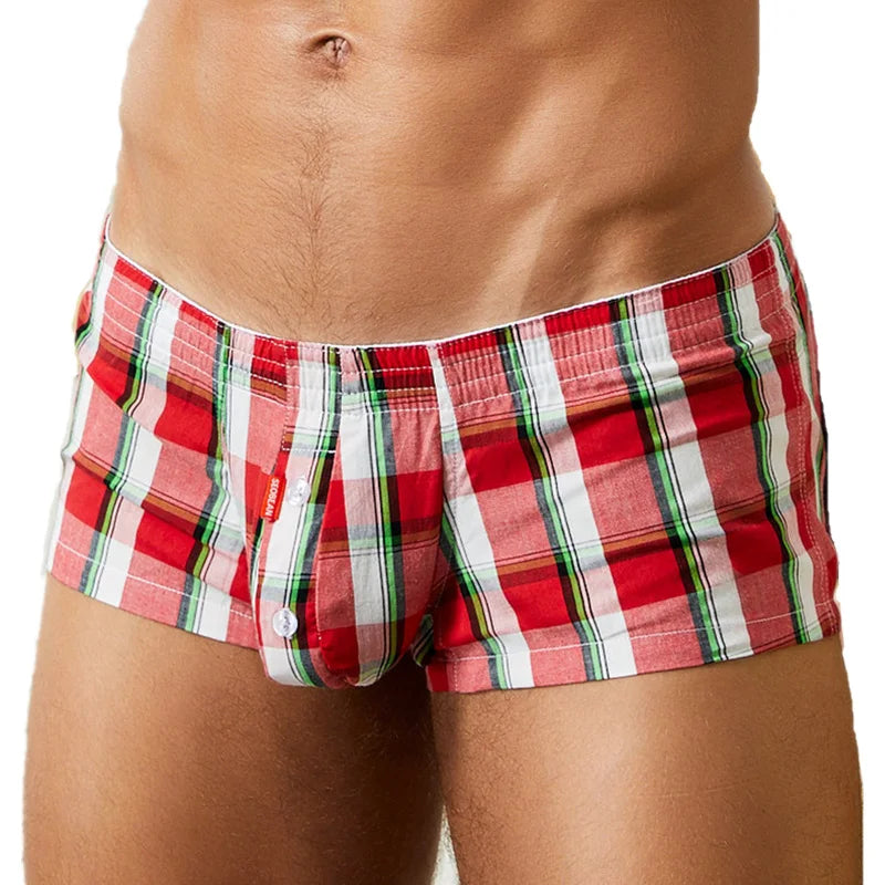 Cotton Boxer Shorts for Men by SEOBEAN