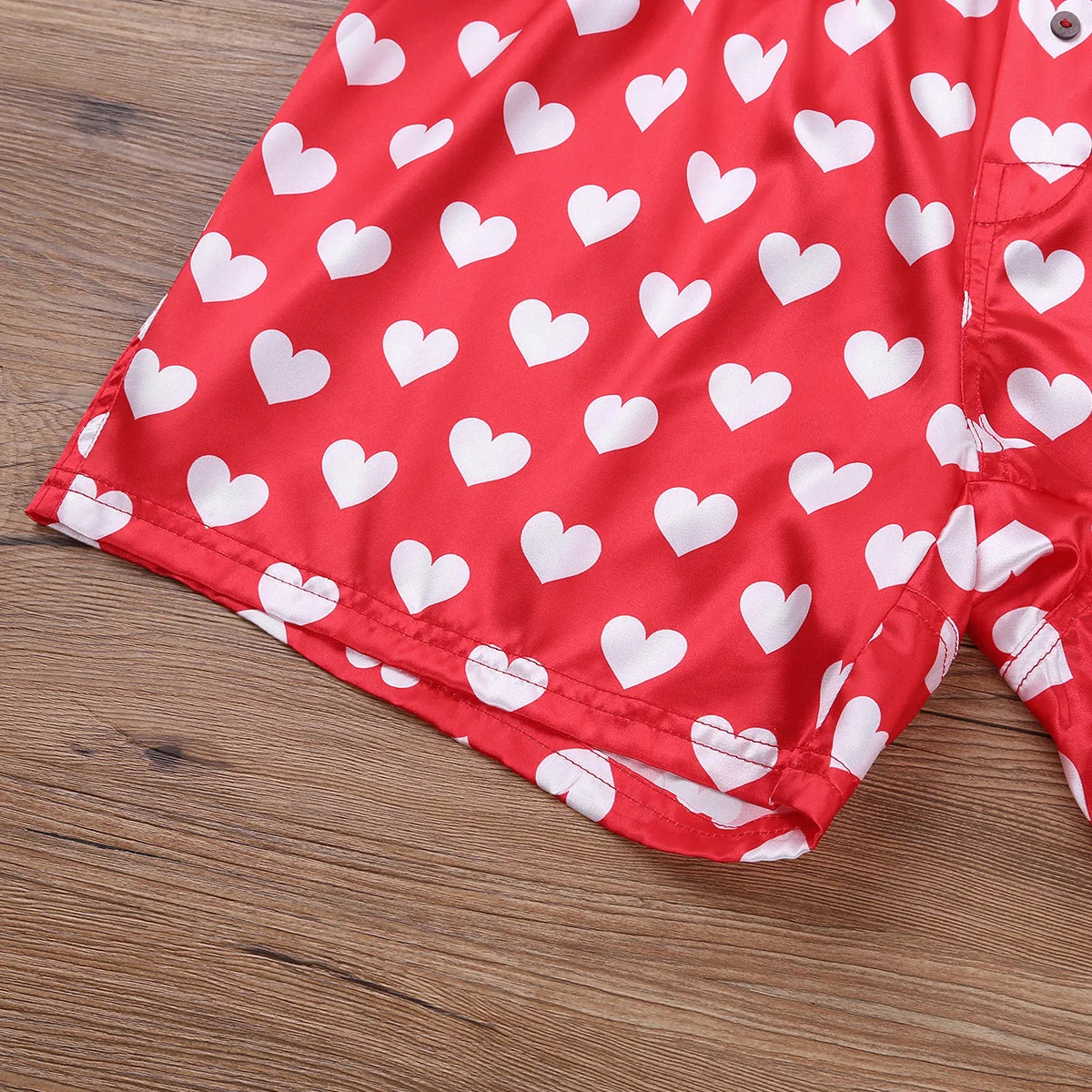 Men's Loose Heart Print Boxer Shorts