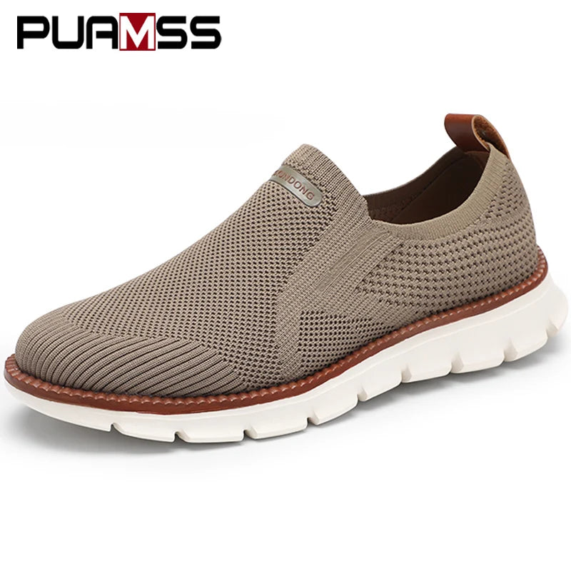 Men Casual Loafers Breathable Mesh Shoes