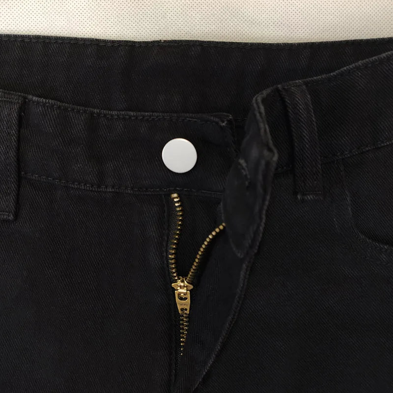 Fall Men's Jeans 2026 Skinny Slim Straight Pants New Fashion Black Youth Street Pants Trend Ripped Cargo Pants White Summer