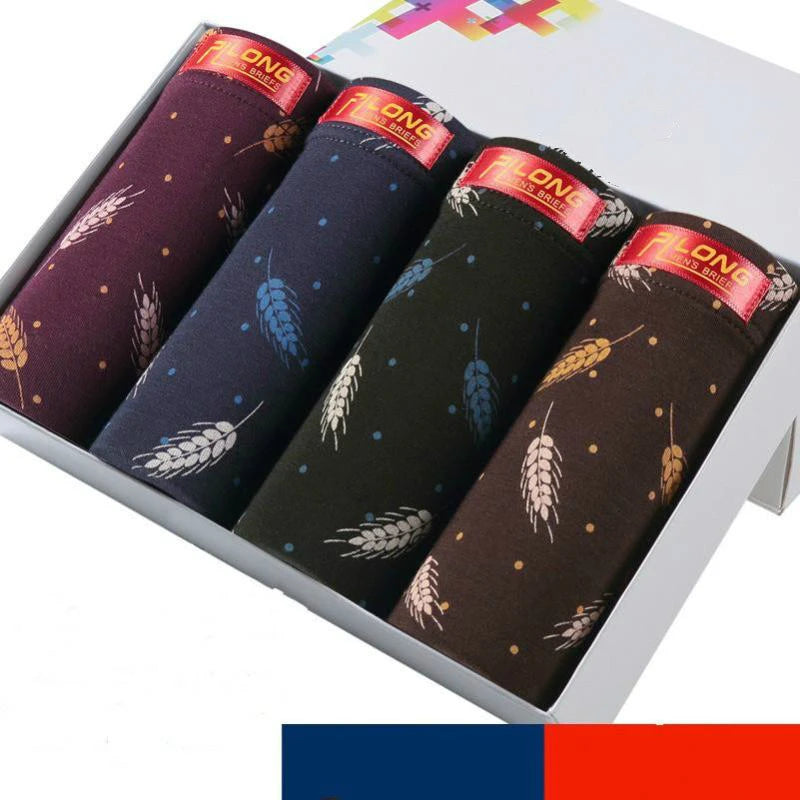 Men's Printed Modal Spandex Boxer Shorts
