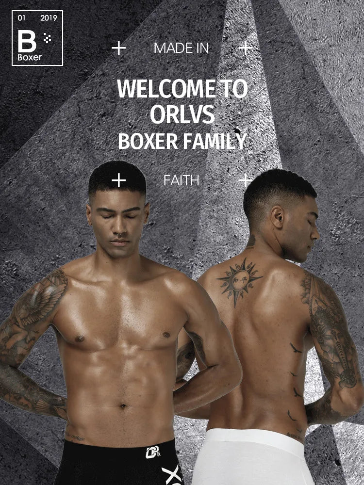 Men's Boxer Shorts by ORLVS in Cotton Spandex