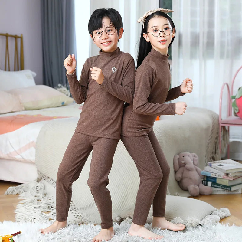 Children's Thermal Underwear Set Autumn And Winter Thick Boy And Girls Clothing