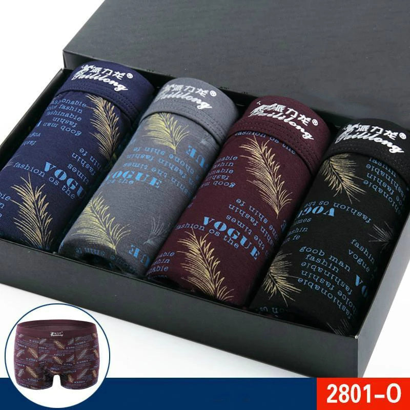 Men's Printed Modal Spandex Boxer Shorts