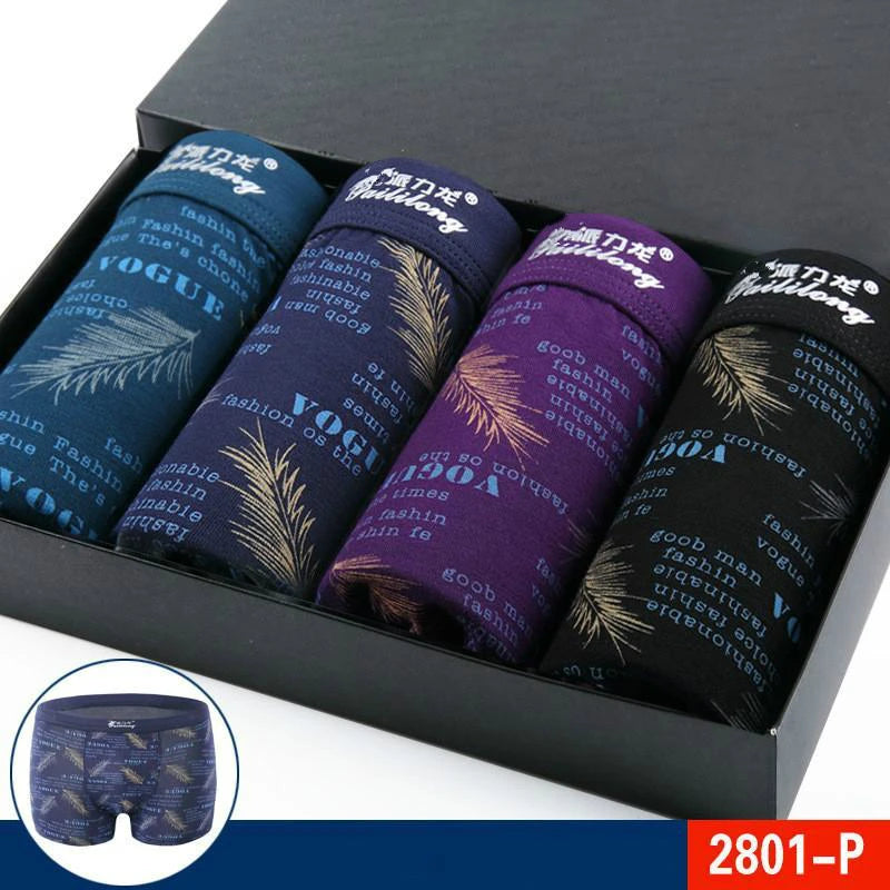 Men's Printed Modal Spandex Boxer Shorts