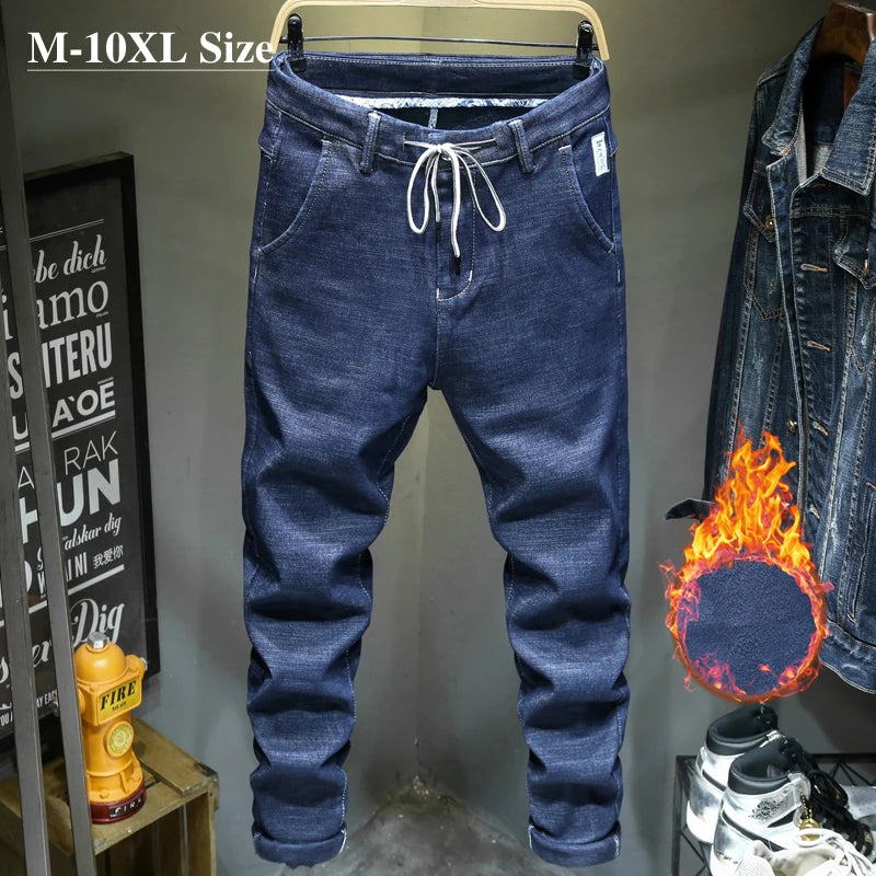 Men's Casual Straight Leg Jeans in Denim for Autumn