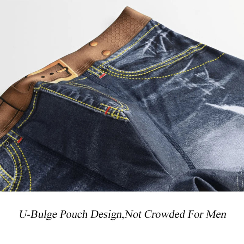 Men's Denim Boxer Shorts by NURRASA