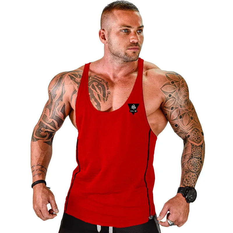 Mens Bodybuilding Tank top Gyms Fitness sleeveless shirt 2018 New Male Cotton clothing Fashion Singlet vest Undershirt
