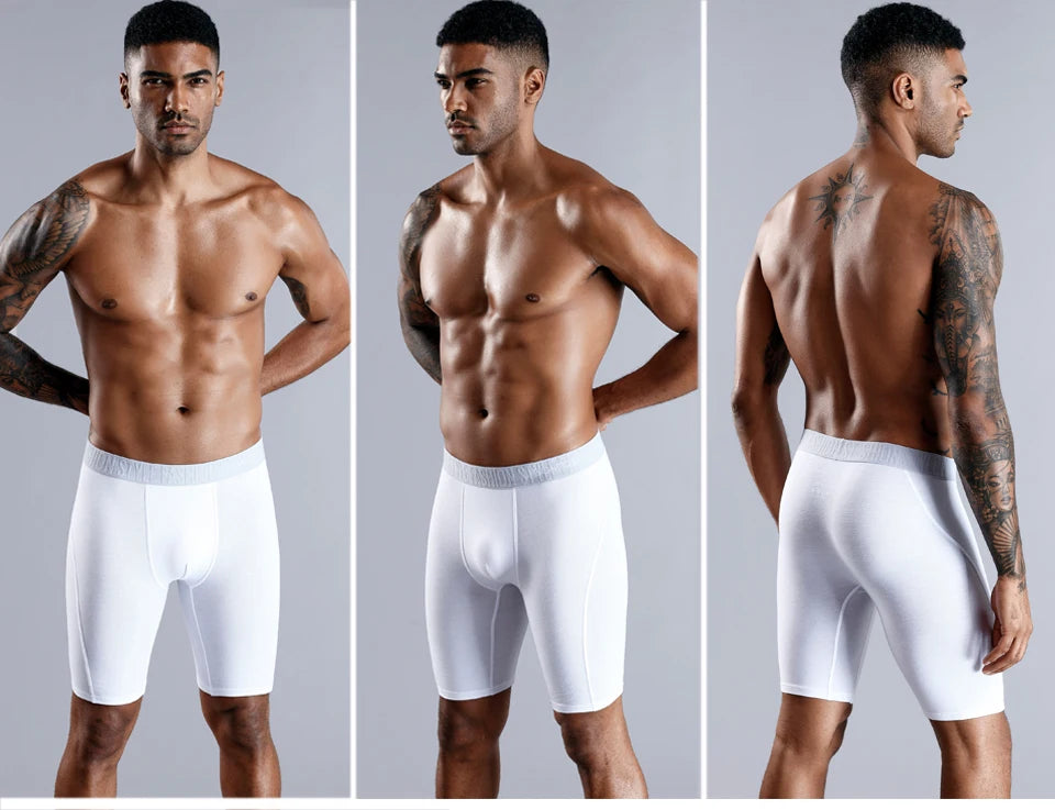 Men's Cotton Boxer Shorts B7 White
