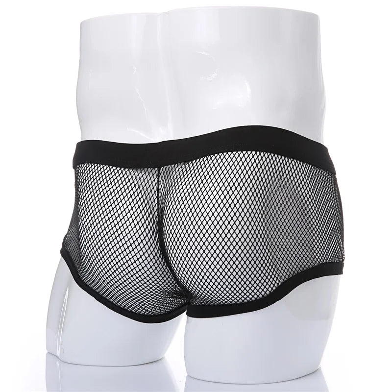 Mesh Boxers for Men Transparent Underwear Boxer Shorts