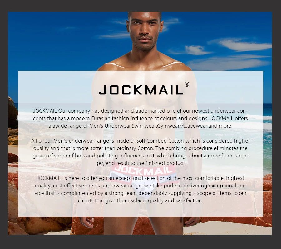 JOCKMAIL Men's Cotton Boxer Shorts Breathable