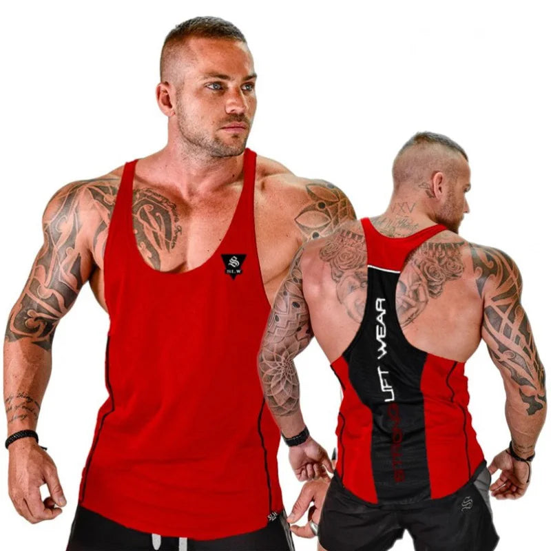 Mens Bodybuilding Tank top Gyms Fitness sleeveless shirt 2018 New Male Cotton clothing Fashion Singlet vest Undershirt