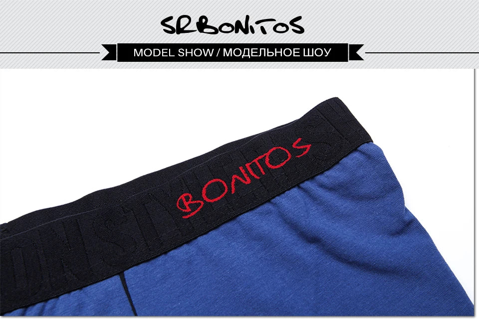 3pcs/lot Male Cotton Boxershorts for Men Colour Variety