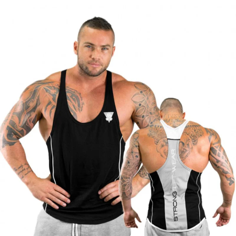 Mens Bodybuilding Tank top Gyms Fitness sleeveless shirt 2018 New Male Cotton clothing Fashion Singlet vest Undershirt