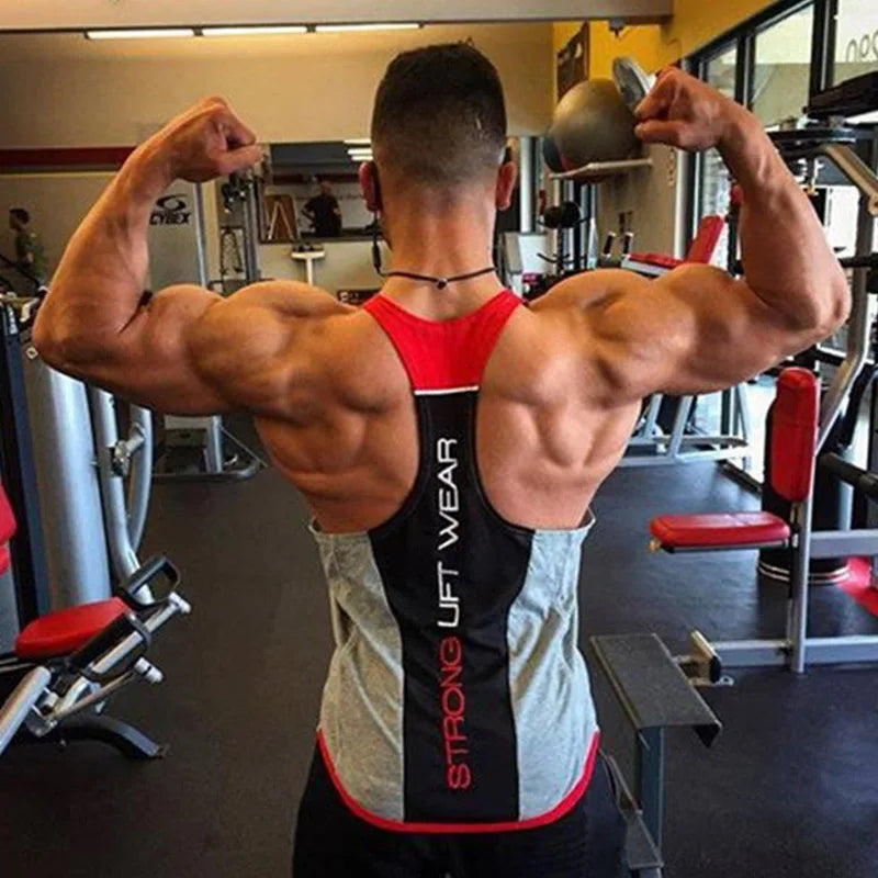 Mens Bodybuilding Tank top Gyms Fitness sleeveless shirt 2018 New Male Cotton clothing Fashion Singlet vest Undershirt