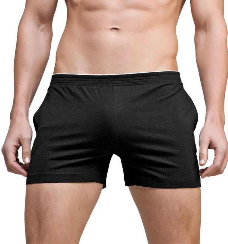 Mens Boxer Shorts Cotton Viscose Elastane Sleep Bottoms