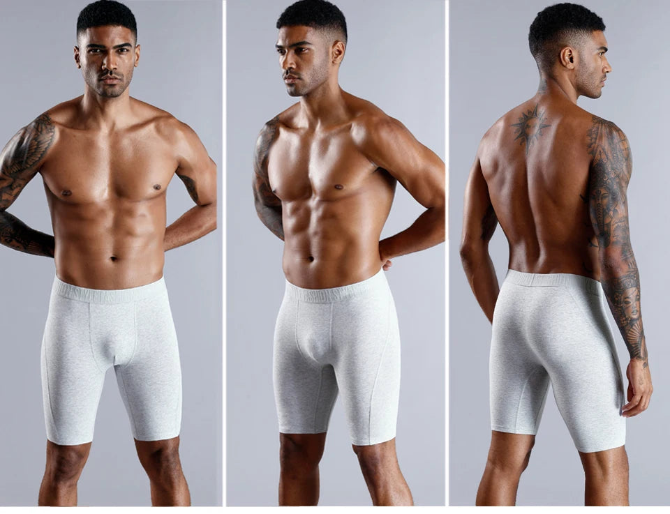 Men's Cotton Boxer Shorts B7 White
