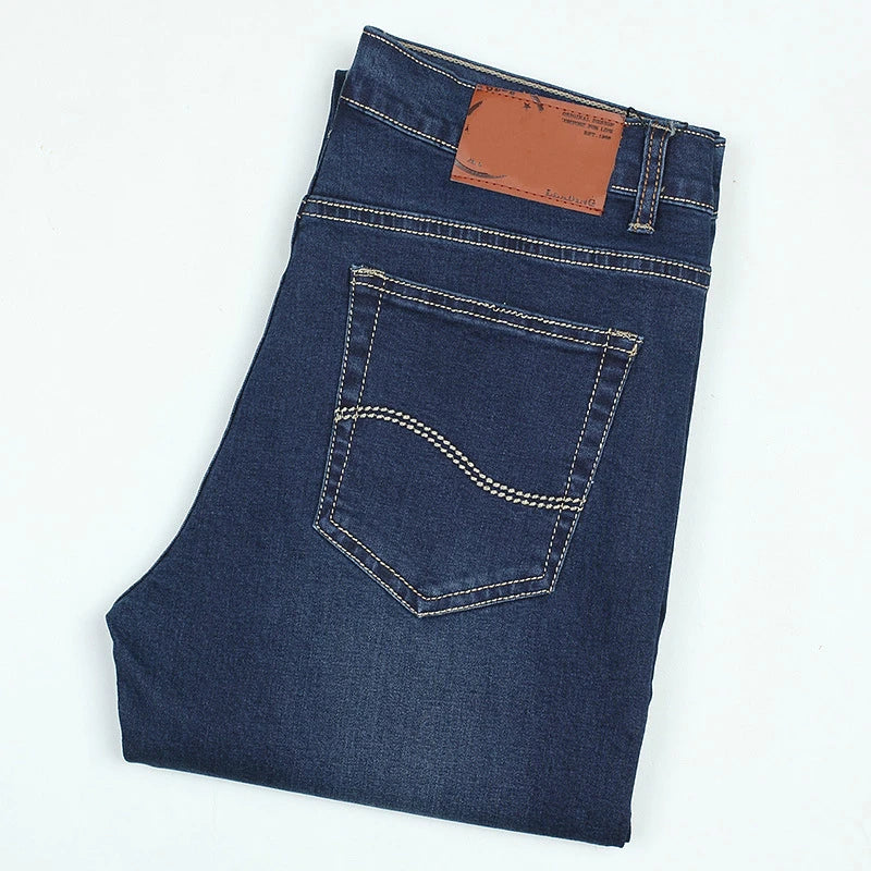 Men's Casual Denim Pants Autumn Spring 120 Cm Long Jeans