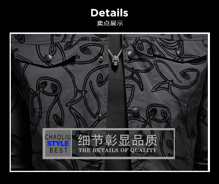 Luxury Bomber Jacket Autumn Business Casual Slim Jacket Lapel Coat 2026