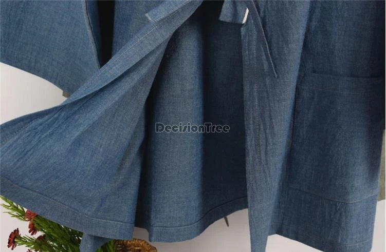 DecisionTree Japanese Style Cotton Linen Men Pajamas