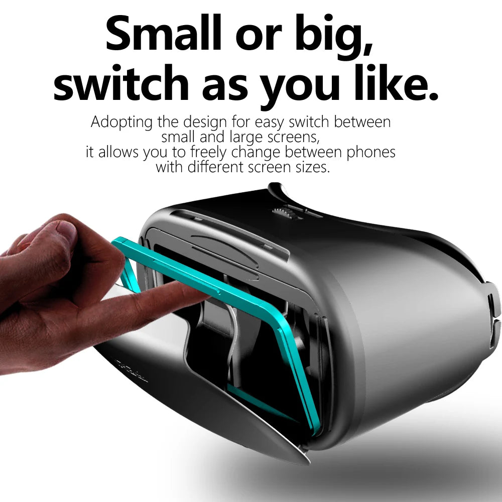 AyeBeau VR Glasses For iPhone Android Smartphone Cell Mobile Phone Helmet Headset
