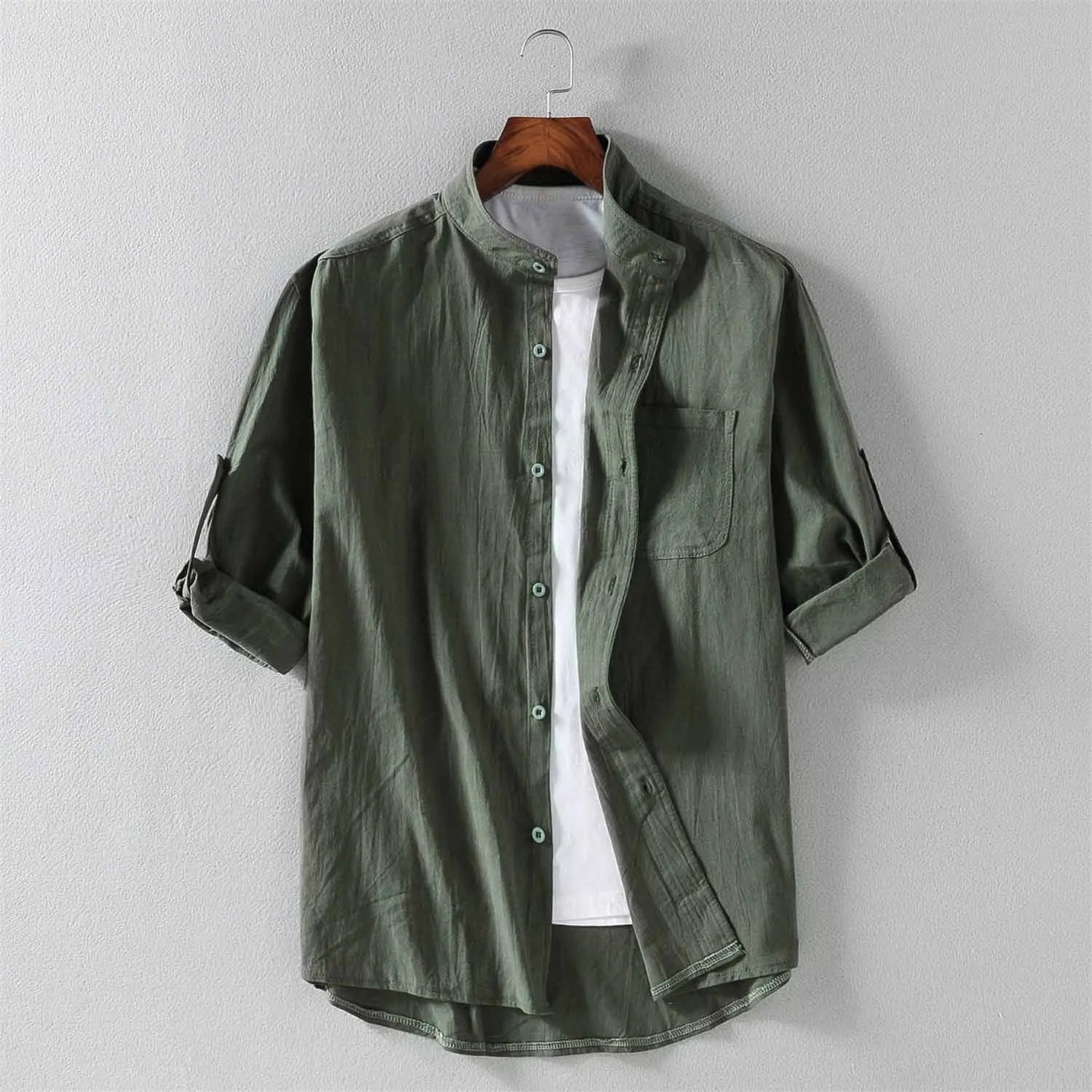 LEGIBLE Casual Short Sleeve Shirts for Men 4XL 5XL