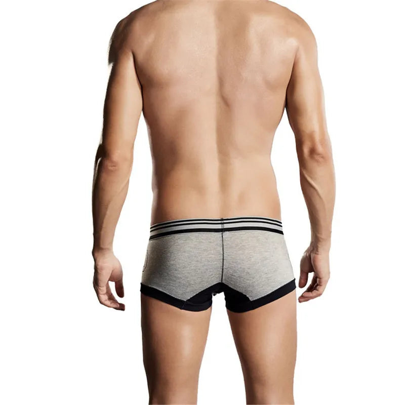 Cotton Low Waist Printed Boxer Shorts for Men