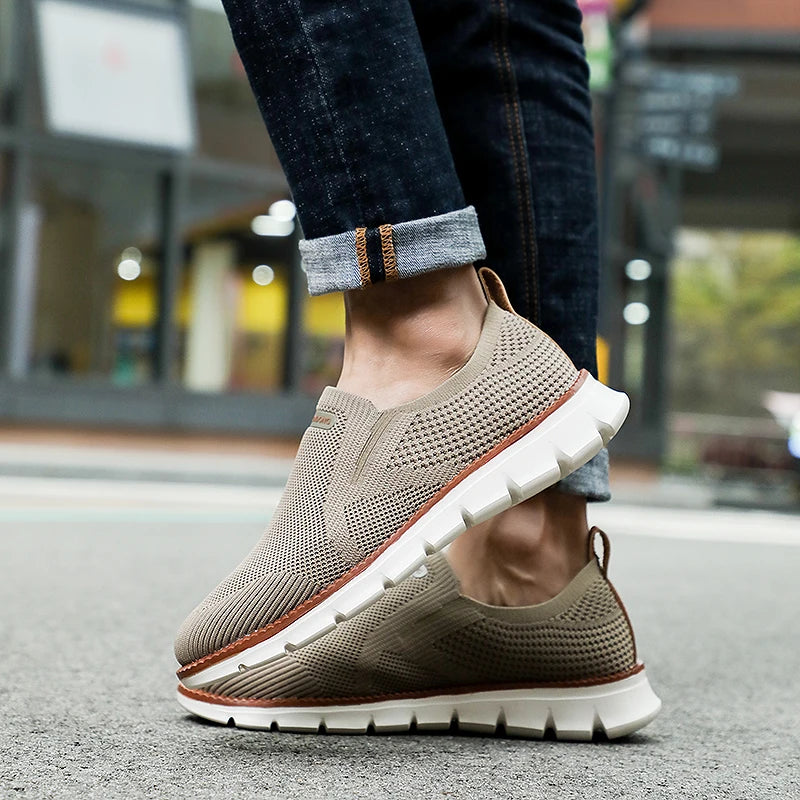 Men Casual Loafers Breathable Mesh Shoes