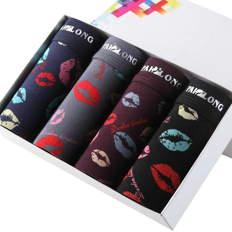 Men's Printed Modal Spandex Boxer Shorts