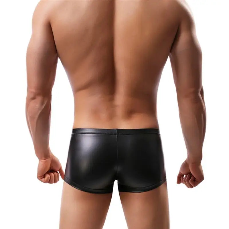 Faux Leather Boxer Shorts for Men by Clever-Menmode