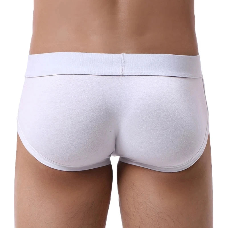 Men's Cotton Fitness Sports Boxer Shorts with U Bulge Pouch