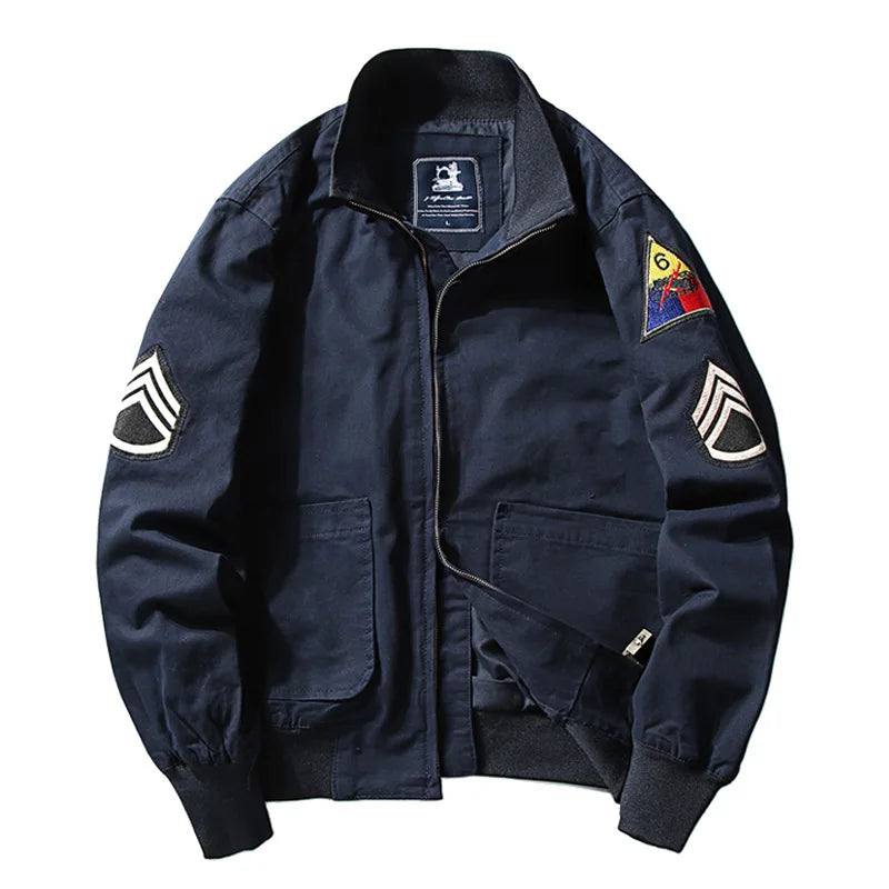 2025 Brad Pitt Fury WW2 Military Tanker Bomber Jacket 100% Cotton