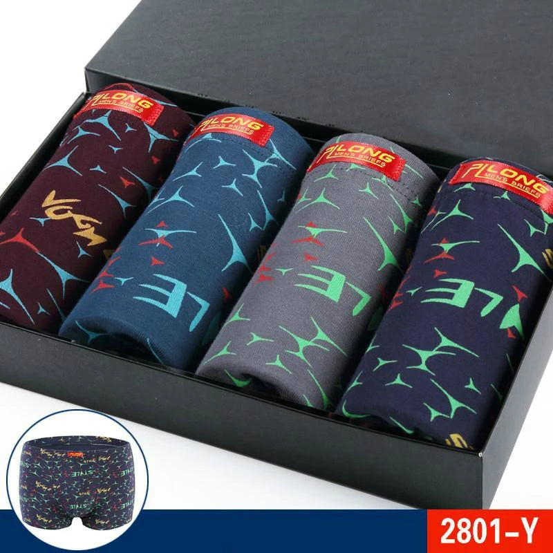 Men's Printed Modal Spandex Boxer Shorts