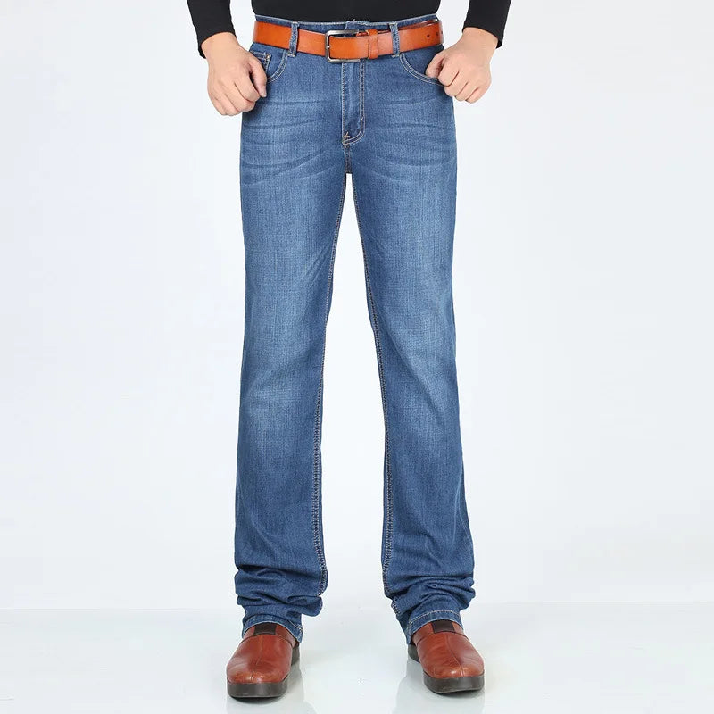 Men's Casual Denim Pants Autumn Spring 120 Cm Long Jeans