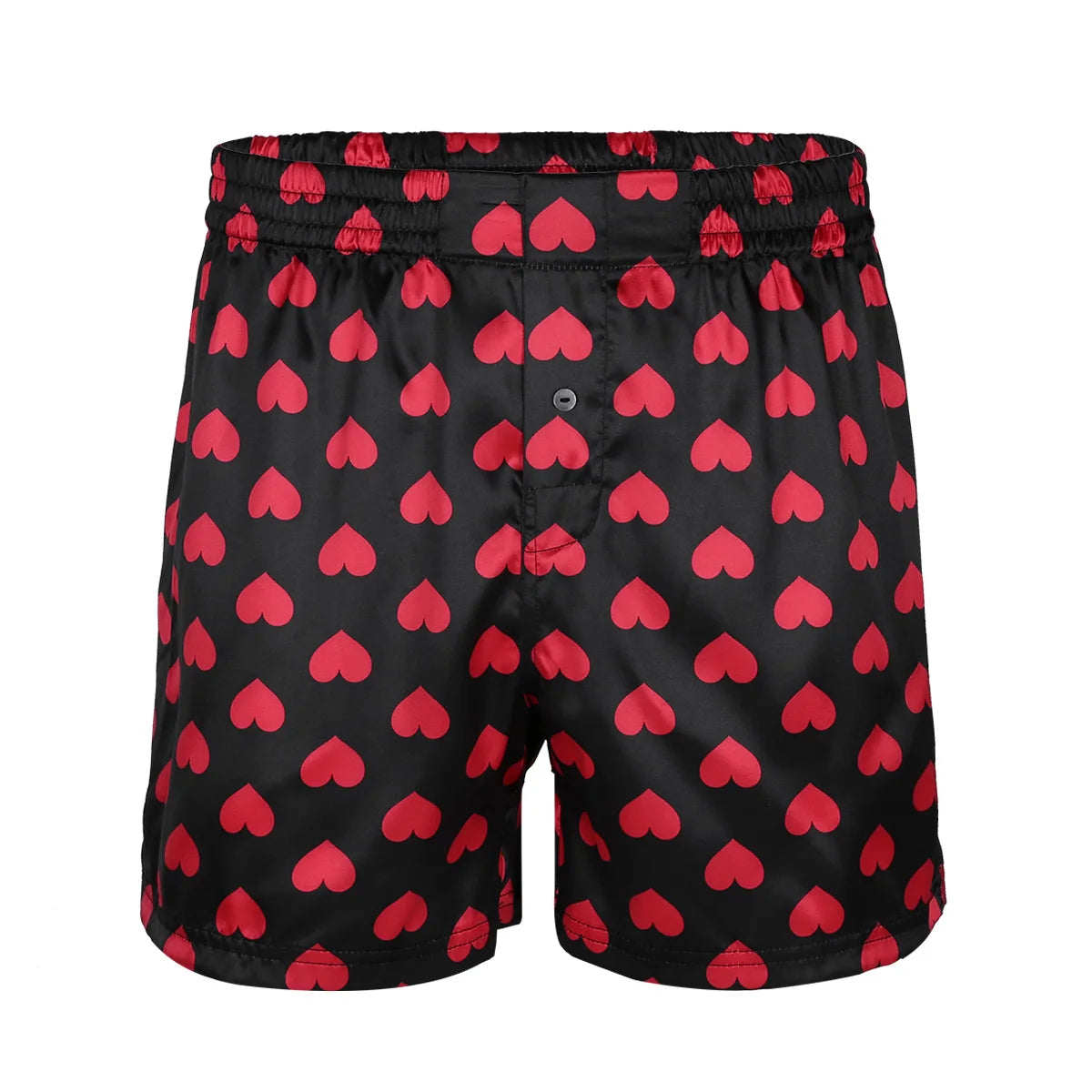 Men's Loose Heart Print Boxer Shorts