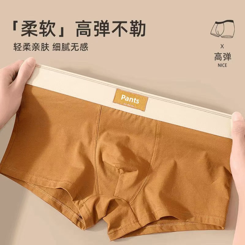 Men's Cotton Boxer Shorts 4 Pack Large Size L-7XL