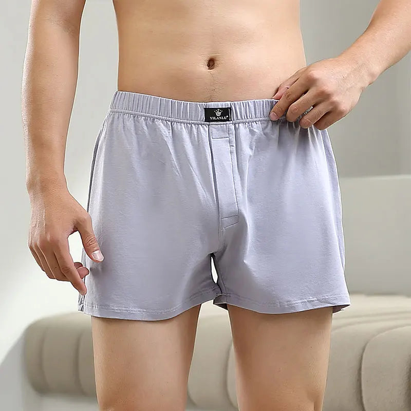 Men's Loose Boxer Shorts Cotton Modal Large Size