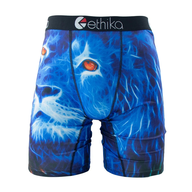 ETHIKA Brand 1Pcs Men's Boxers Breathable Swimming Male Underpants Size S-3XL