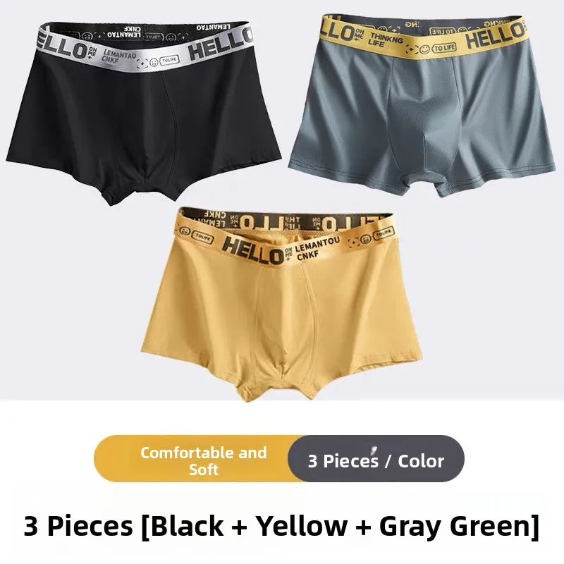 Men's Large Size Breathable Polyester Sports Briefs