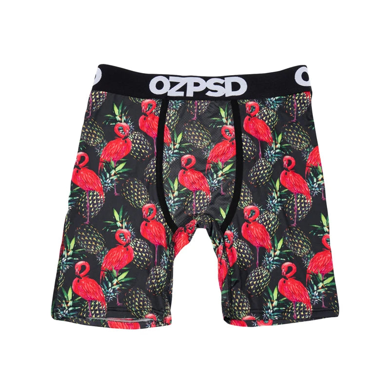 OZPSD Brand 1Pcs Men Underwear Boxers Breathable Swimming Sexy Man Underpants S-2XL Men's