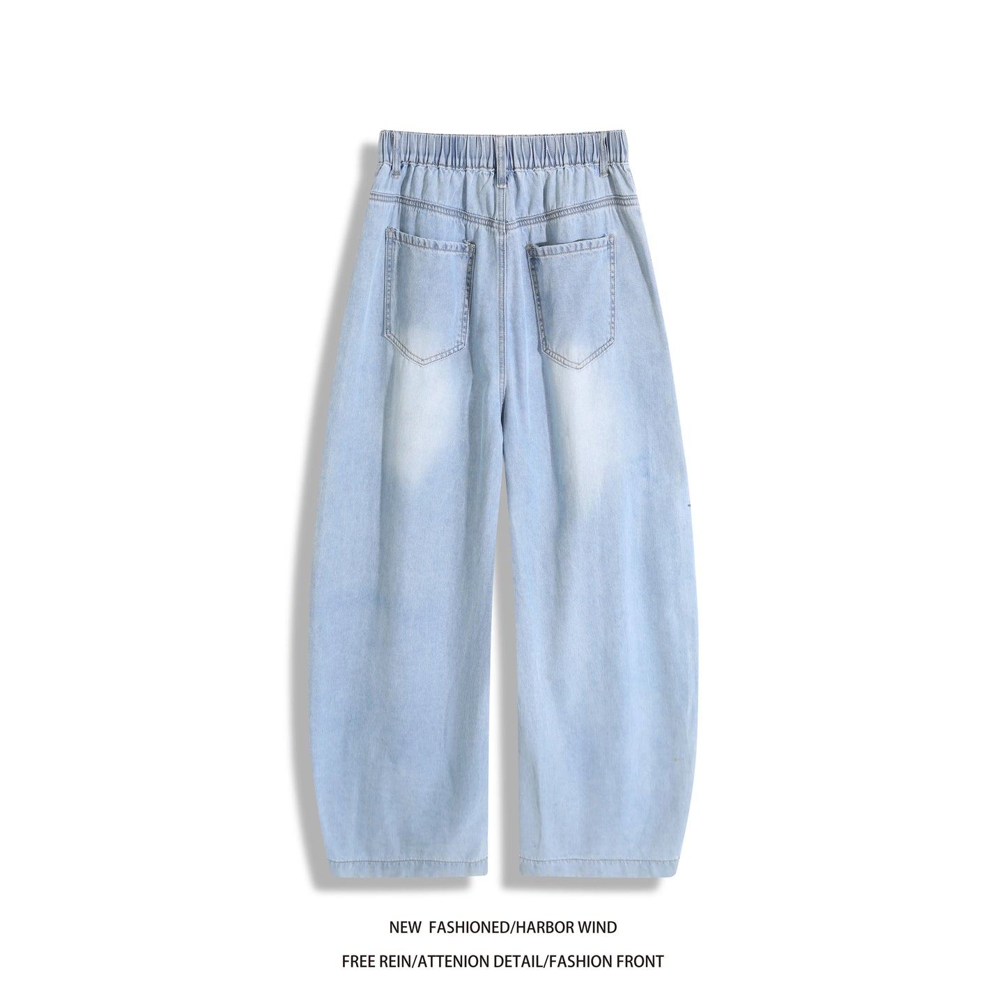 Men's Casual Loose Jeans in Cotton Blend