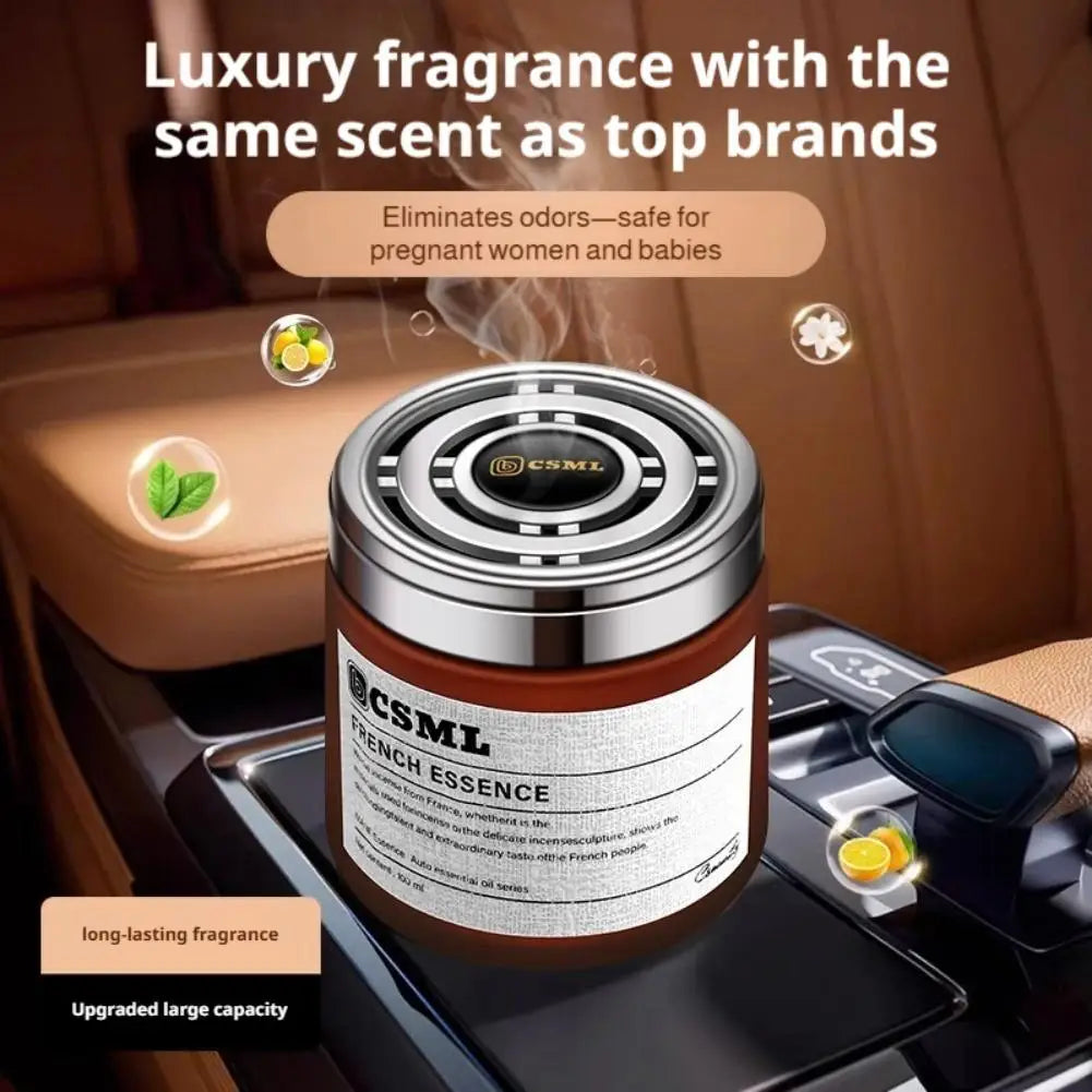 Car Freshener Cologne Scent Premium Glass Compact Design