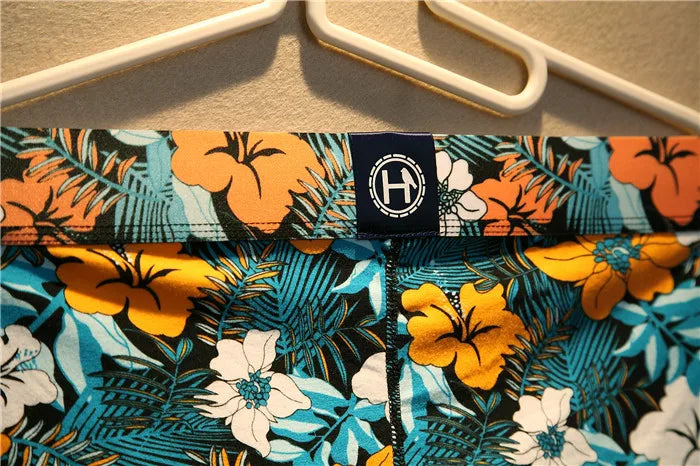 Men's Cotton Boxer Shorts Floral Print XXXL