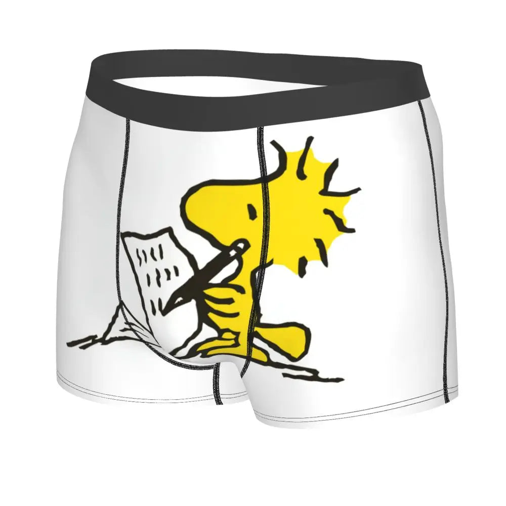 Snoopy Boxer Briefs for Men - Giggle Print Polyester Blend