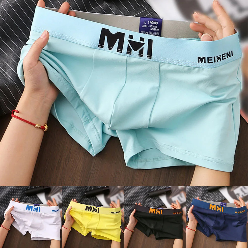 Men's Cotton Boxer Shorts with Breathable Print